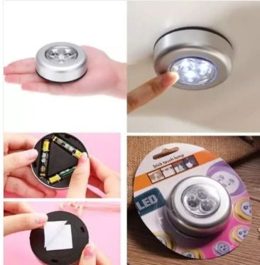 3 Bulb Touch Light | Wireless Touch Under Cabinet & Wardrobe Light (Made in China)