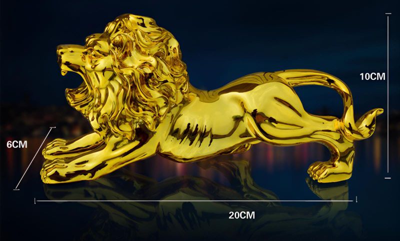 Golden Lion Decor Car dashboard