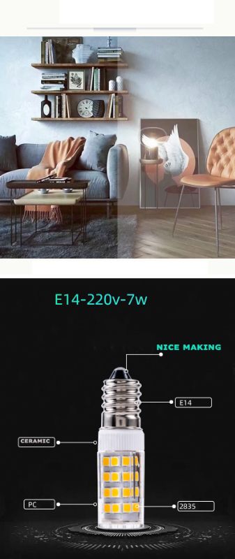 E14 LED Fridge Light Bulb | 5W Energy-Saving Refrigerator Bulb