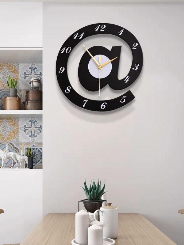 3D Wooden Wall Clock – Creative Shape Decorative Art for Home & Office