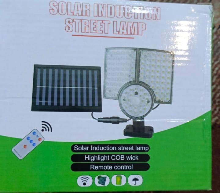 3-Headed Split LED Solar Wall Light | 500W Super Bright | Motion Sensor