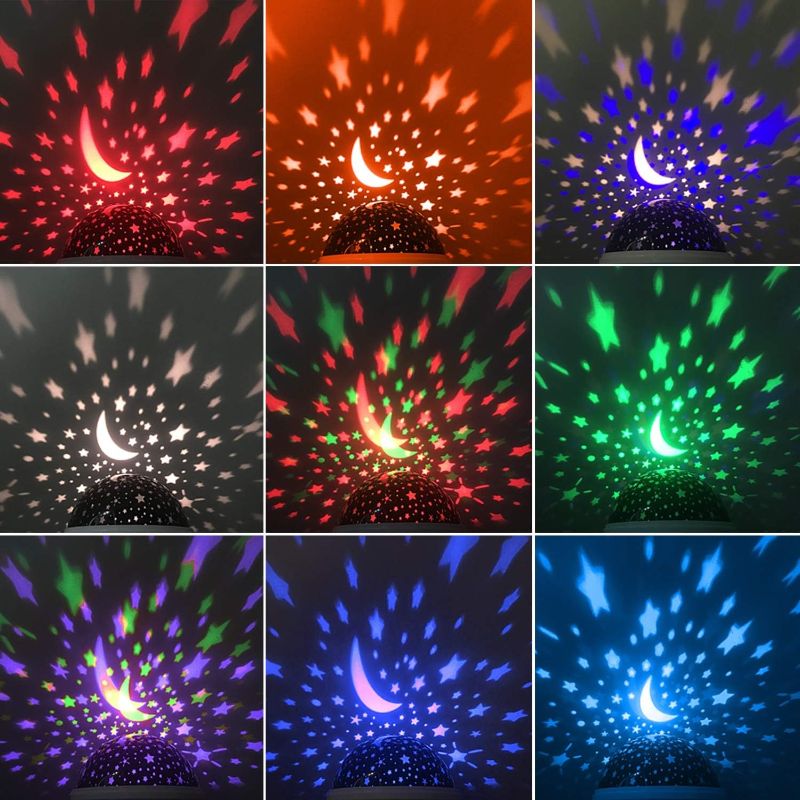 Night Light Star Lamp – 360° Rotating LED Starry Sky Projector