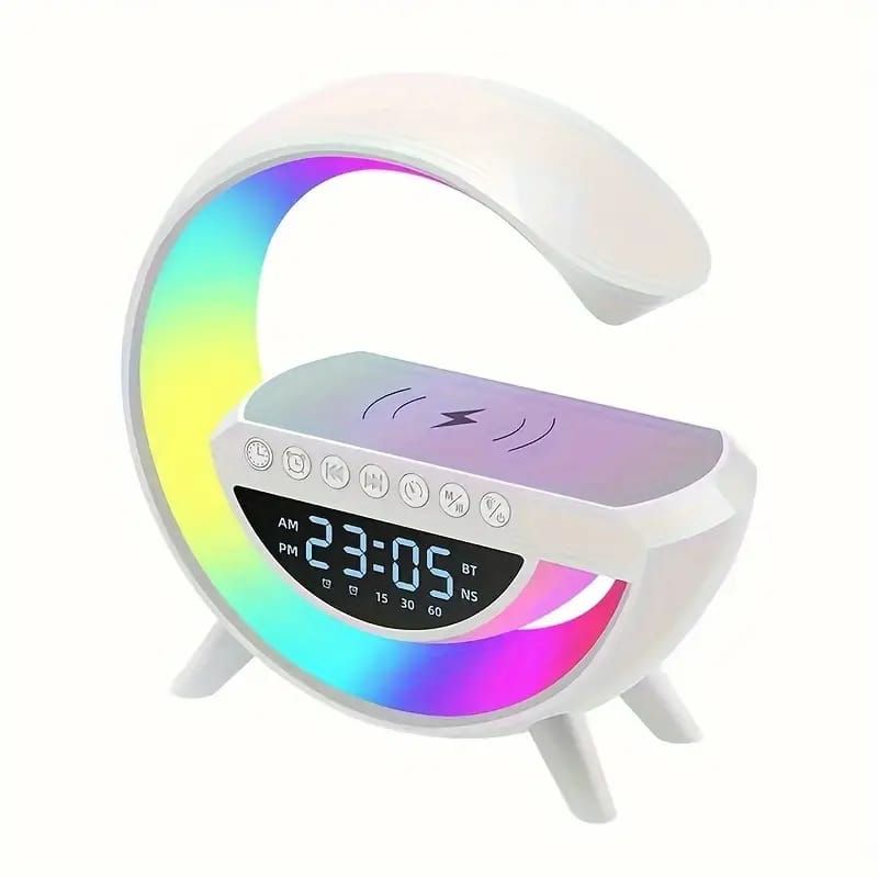 BT-3401 LED Alarm Clock Display Speaker G Lamp | Wireless Charging Bluetooth Speaker