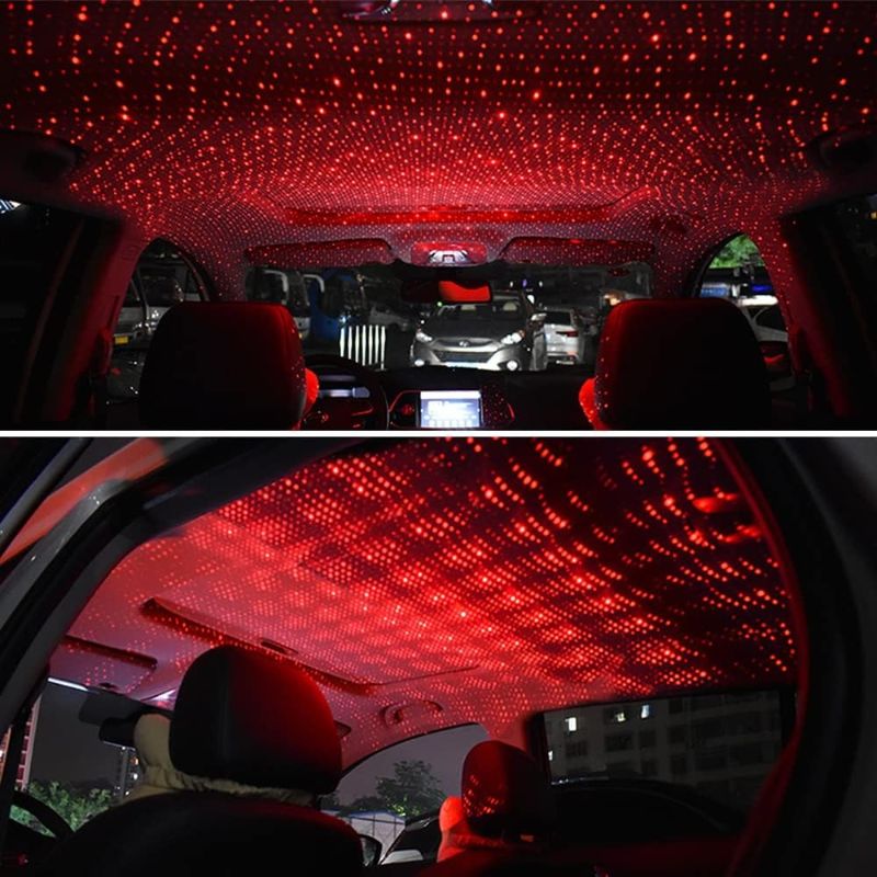 LED Galaxy Star Light Rotating Starry Sky Laser (Red Color)