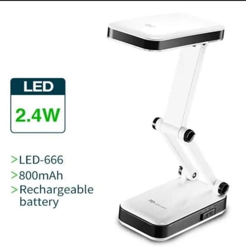 DP LED 666 - Portable Folding Desk Lamp with Adjustable Brightness