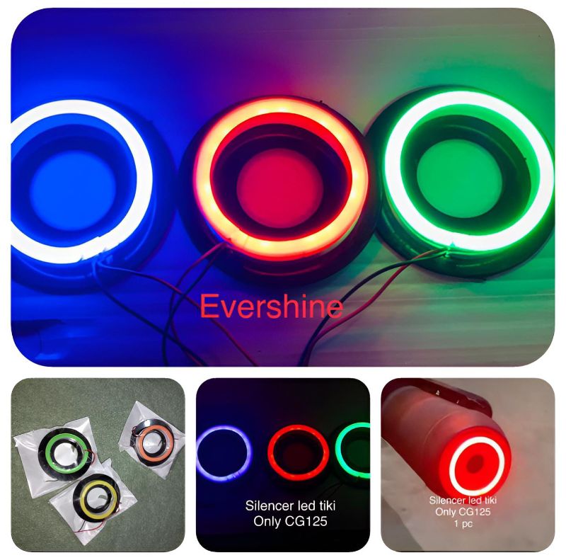 Silencer Tikki Neon LED Round Light for Honda 125