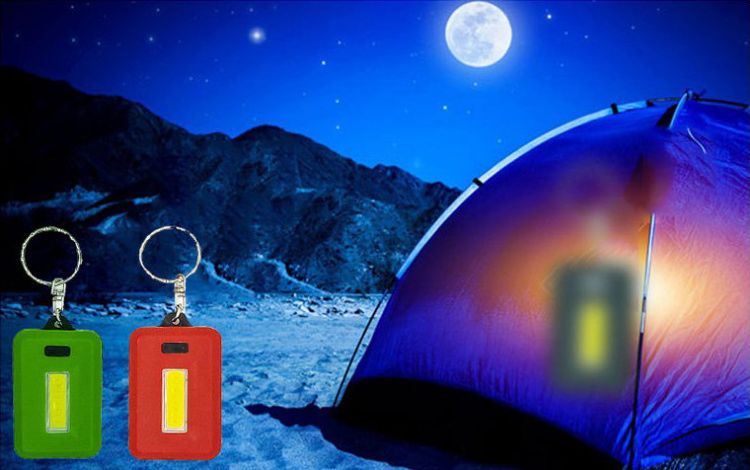 Mini COB Keychain Light | Multifunctional Square Key 3 Modes Light