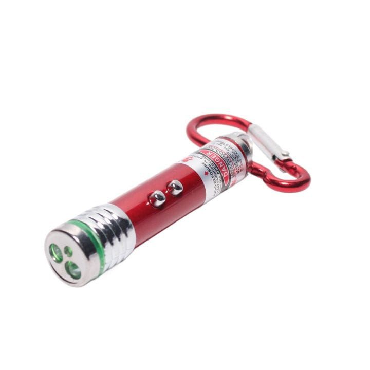 Laser LED Light with Keychain – Multiuse Laser Pointer