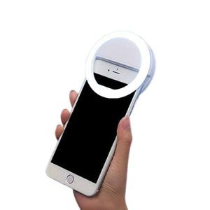 LED Ring Selfie Light – Clip-On Light for Smartphones | 3 Brightness Mode