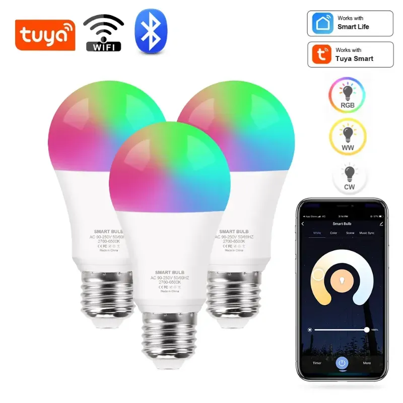 Smart WiFi RGB LED Bulb | 13W | Voice Control | 16 Million Colors