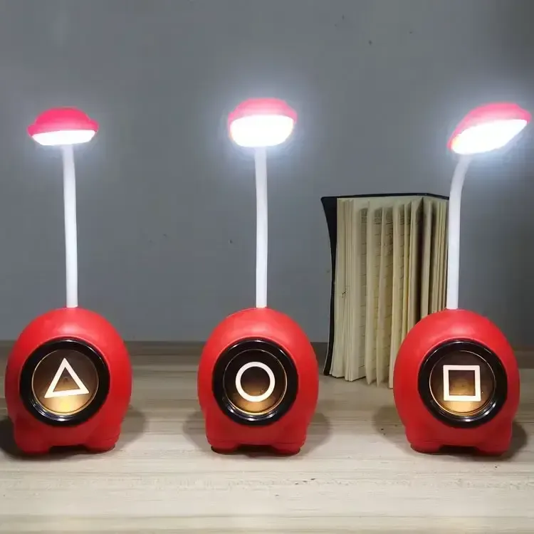 Squid Game USB Reading Table Lamp – Red (1 Pc)