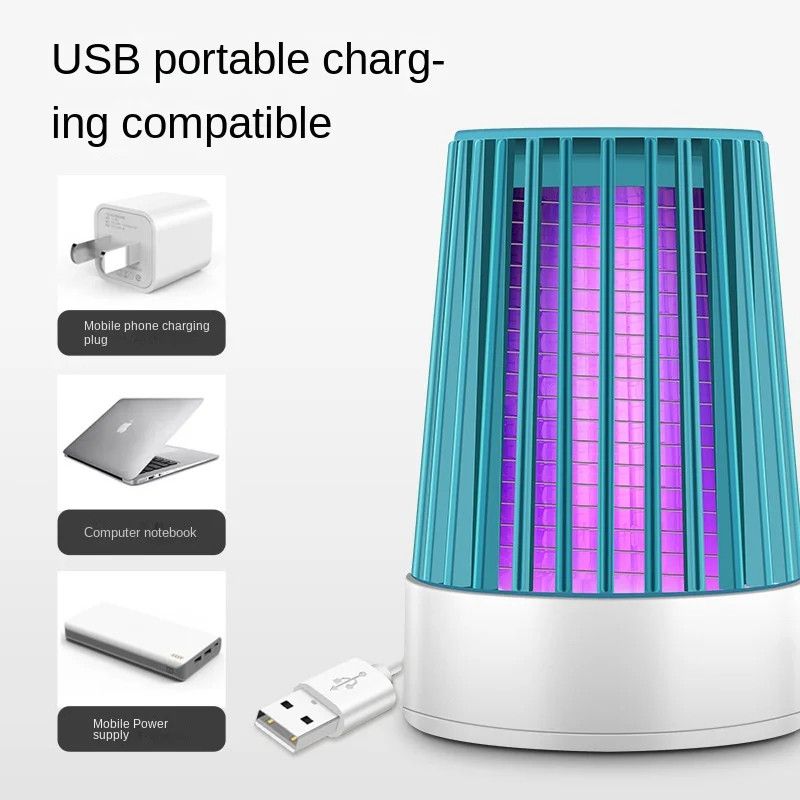 Electric Shock UV Mosquito Killer Lamp | USB Bugs Zapper Light