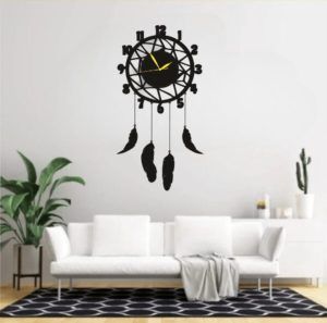 Decorative 3D Wooden Wall Clock | Stylish Wall Hanging Home Décor