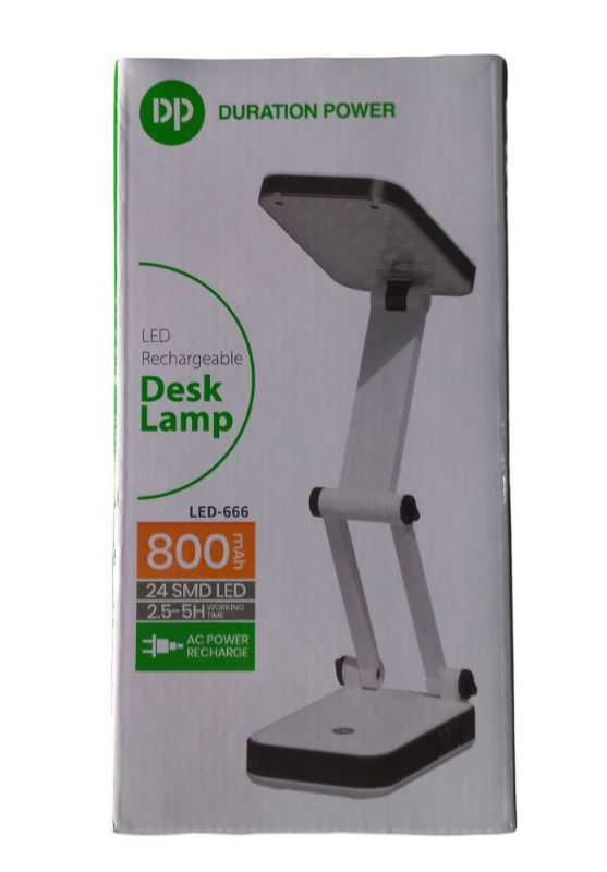 DP LED 666 - Portable Folding Desk Lamp with Adjustable Brightness