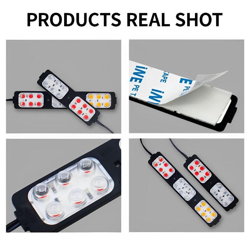 Red & Blue Flasher Light for Car & Motorcycle – Universal