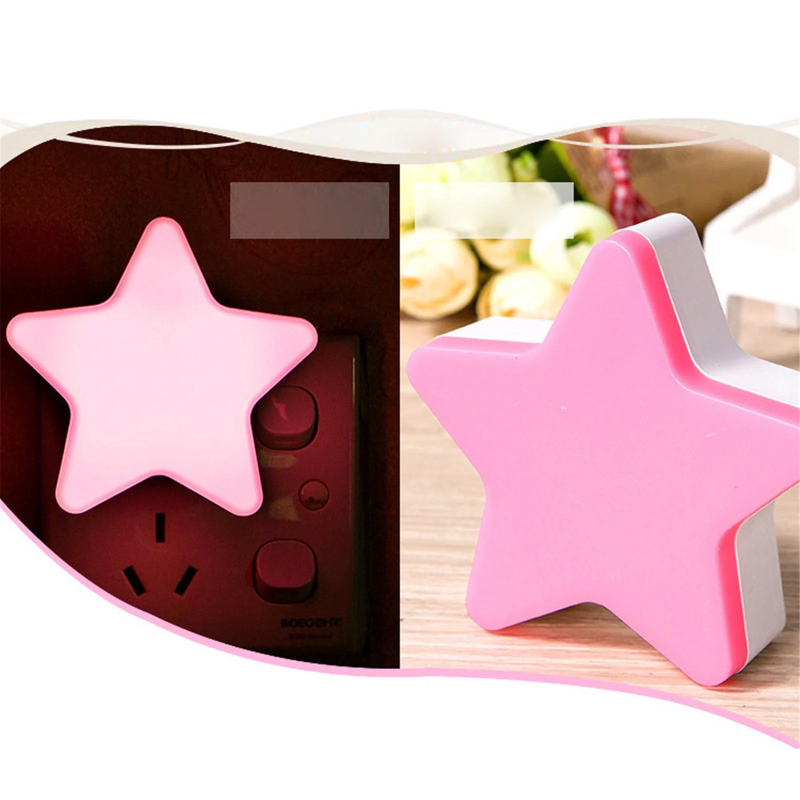 1 PC LED Night Light Sensor Control | Star Shape Plug-In Light