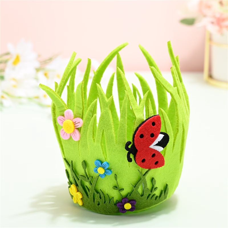 Easter Baskets – Portable Round Non-Woven Buckets
