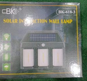 Solar Sensor Light BK-618-3 | 3 LED 2400LM Outdoor Wall Light