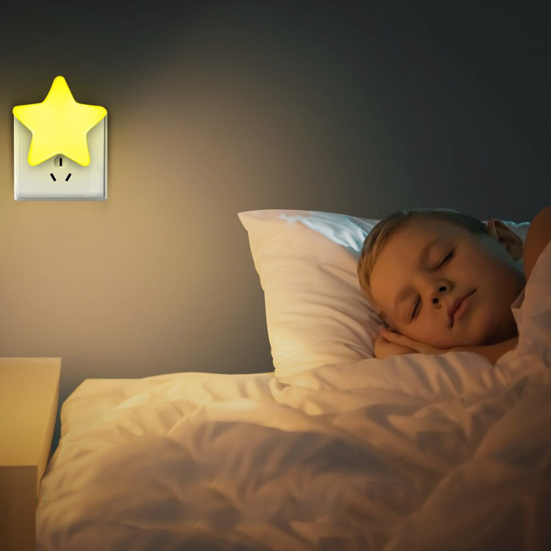 1 PC LED Night Light Sensor Control | Star Shape Plug-In Light