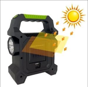 Multifunctional Solar (JY-258A) LED Torch Light with USB port