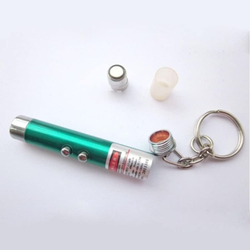 Laser LED Light with Keychain – Multiuse Laser Pointer