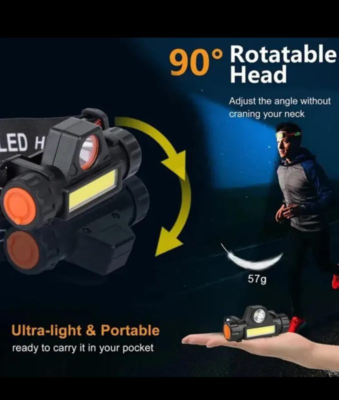 Mini Head Flashlight | Outdoor Camping,Hiking,Cycling