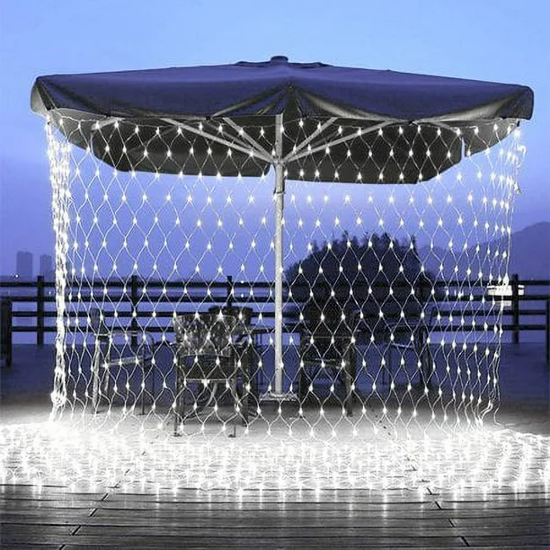 1 PC Wedding LED Net Mesh String Lights – 88 LEDs 1.5m x 1.5m Fairy String Lights