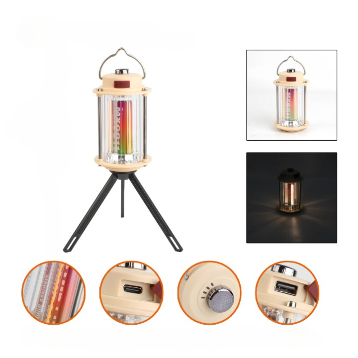 MX6611 LED Camping Light – Stepless Dimmable & Rechargeable