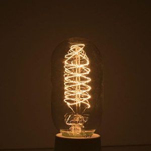 Bulbrite Incandescent T45 Medium Screw Base Light Bulb | 40 Watt | Antique Vintage Design