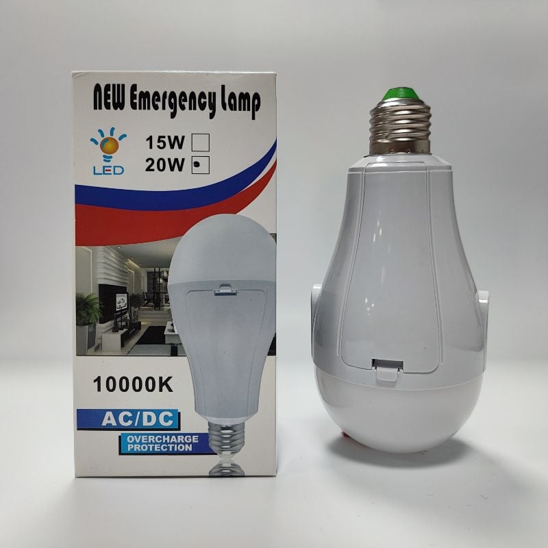 20W Emergency Bulb | Long Battery Backup for Power Outages