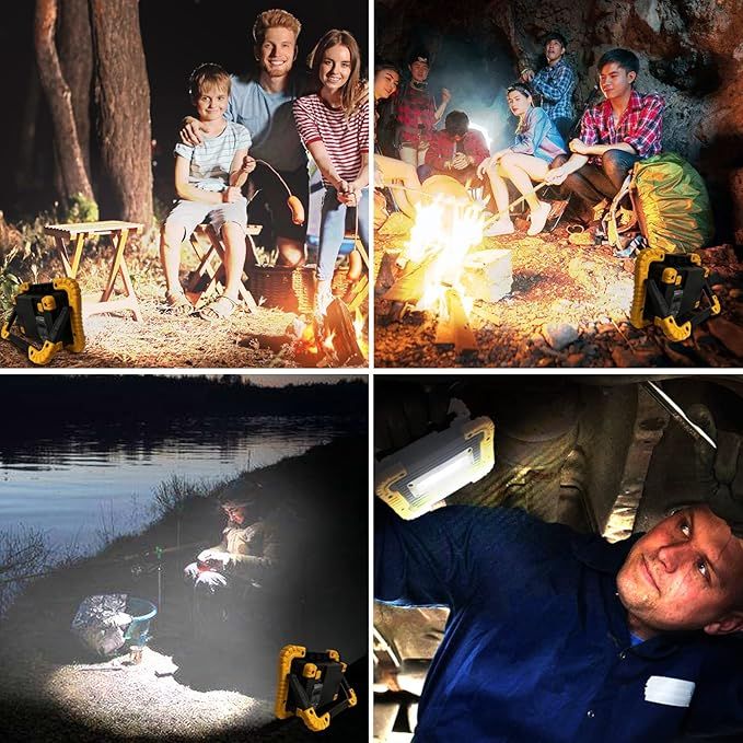 Multifunction LED Work Light with Power Bank | COB Floodlight | 3 Light Modes
