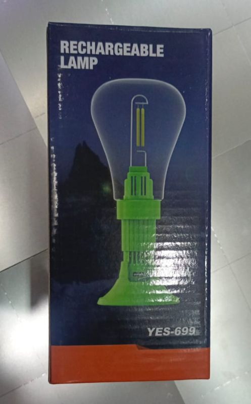 LED Rechargeable Lamp | Lantern Bulb Light with Hanging Hook (Random Color)