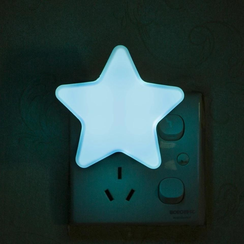 1 PC LED Night Light Sensor Control | Star Shape Plug-In Light