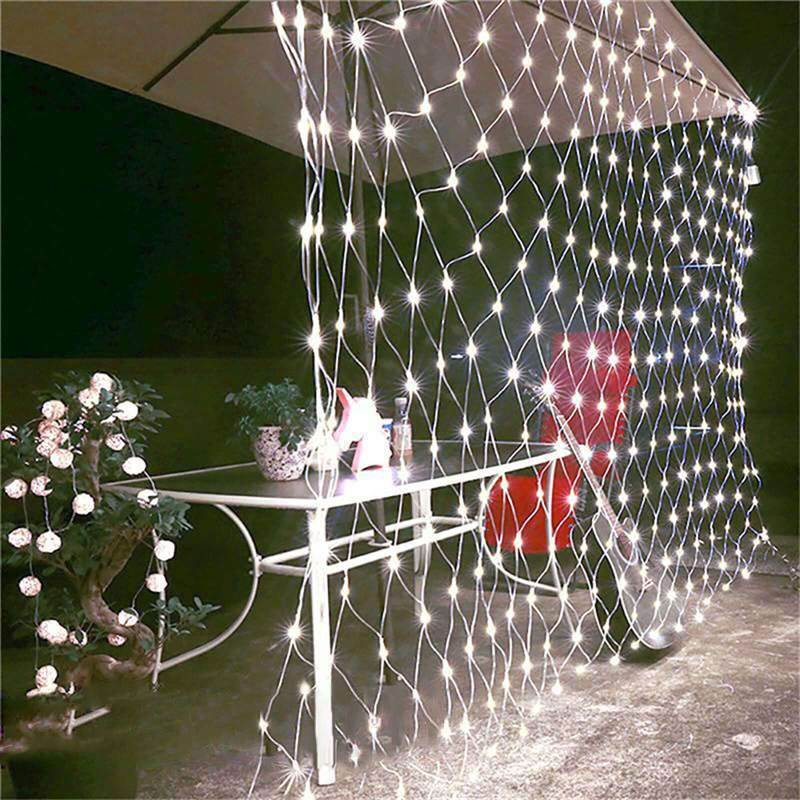 1 PC Wedding LED Net Mesh String Lights – 88 LEDs 1.5m x 1.5m Fairy String Lights