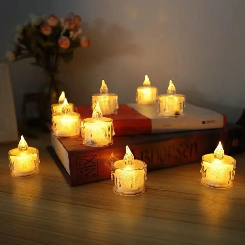 Battery Operated Tea Lights | Decorative Flickering Candles
