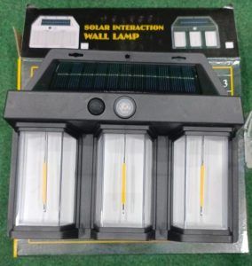 Solar Sensor Light BK-618-3 | 3 LED 2400LM Outdoor Wall Light