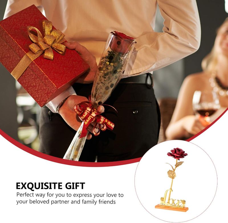 24K Gold Plated Rose with Love Holder Box