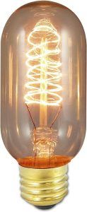 Bulbrite Incandescent T45 Medium Screw Base Light Bulb | 40 Watt | Antique Vintage Design
