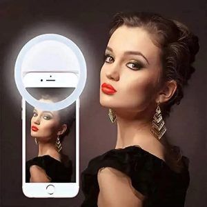 LED Ring Selfie Light – Clip-On Light for Smartphones | 3 Brightness Mode
