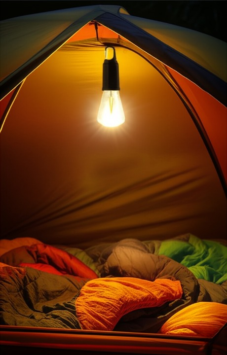 Rechargeable Hanging Bulb with Type-C Charging Cable