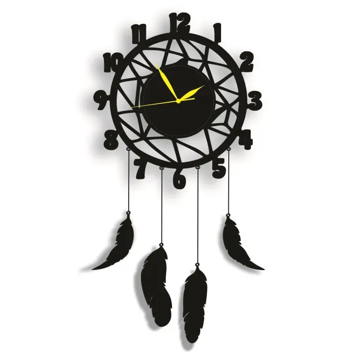 Decorative 3D Wooden Wall Clock | Stylish Wall Hanging Home Décor