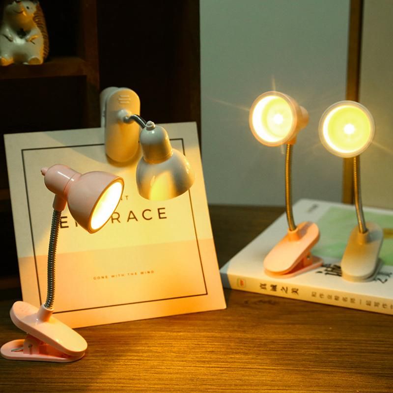 1Pc Mini LED Clamp Reading Light | Clip-On Table | Eye Protection Soft Light