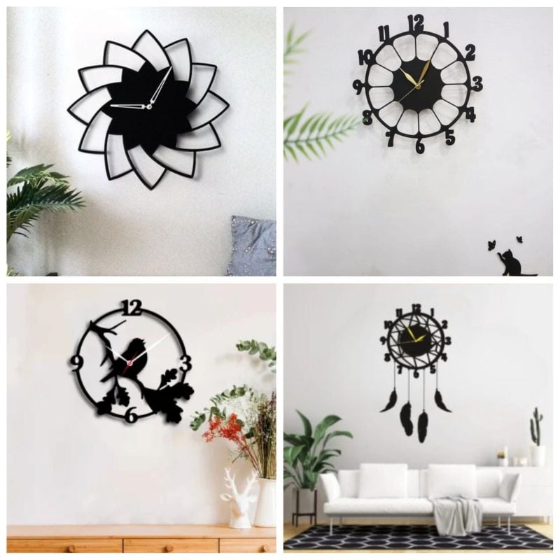 Decorative 3D Wooden Wall Clock | Stylish Wall Hanging Home Décor