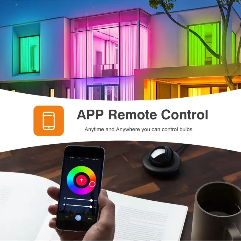 Smart WiFi RGB LED Bulb | 13W | Voice Control | 16 Million Colors