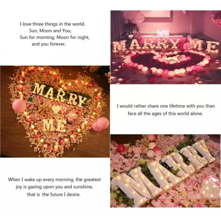 LED Alphabet Marquee Light | A–Z Battery Operated Decorative Light