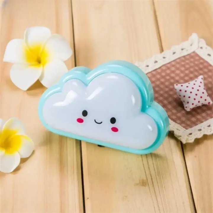 Smiley Cloud Plug-In LED Night Light (Random Color)