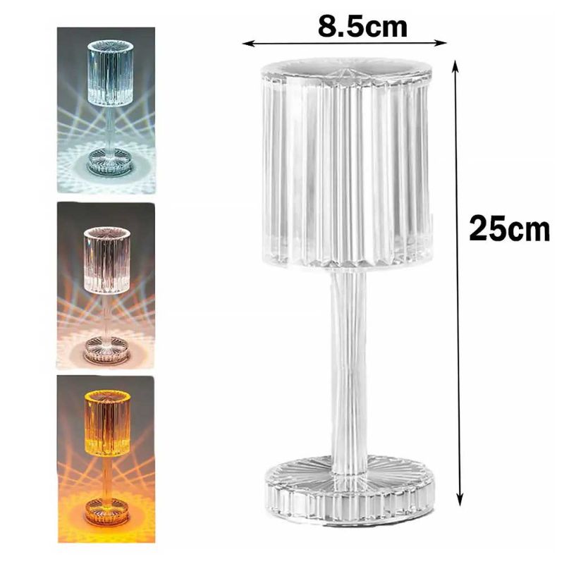 RGB Crystal Touch Table Lamp | 16 Color Changing LED
