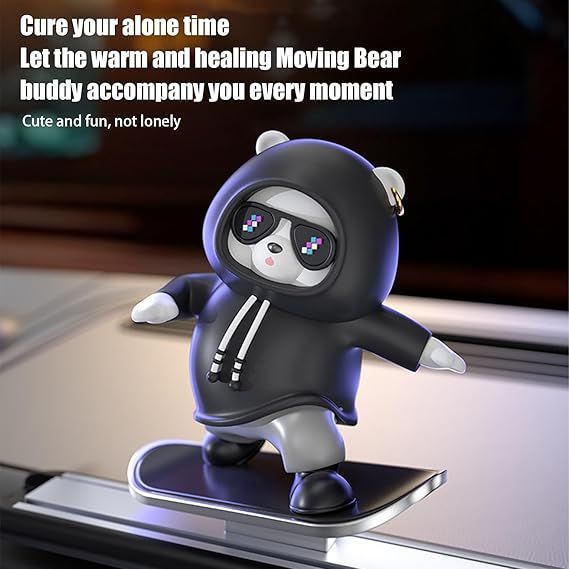 Funny Skateboard Bear Car Dashboard Decoration Piece