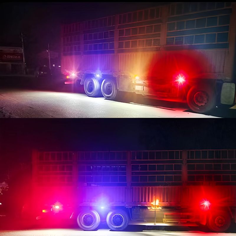 Red & Blue Flasher Light for Car & Motorcycle – Universal