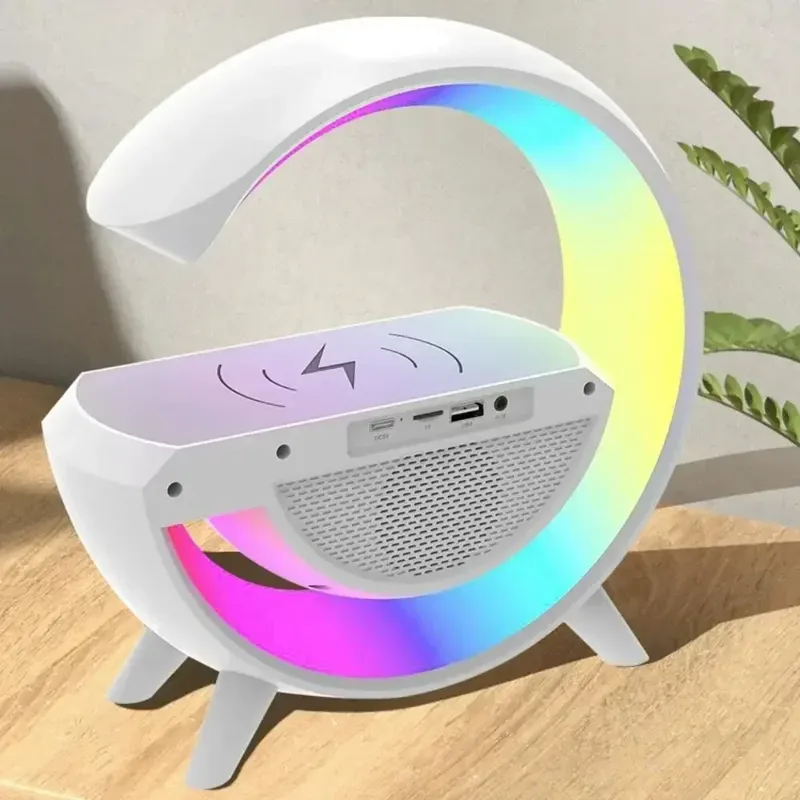 BT-3401 LED Alarm Clock Display Speaker G Lamp | Wireless Charging Bluetooth Speaker